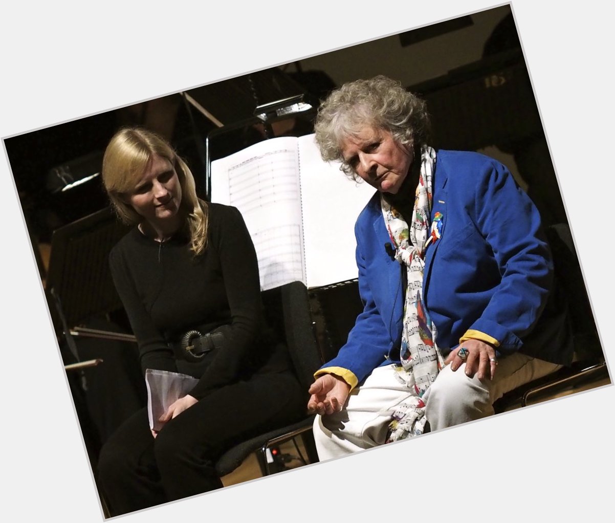 Happy 70th birthday Maggi Hambling! Honoured to have composed \Waves and Waterfalls\  