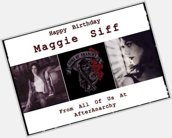 Happy Birthday to the beautiful Maggie Siff. Wishing her of happy smiles today. 