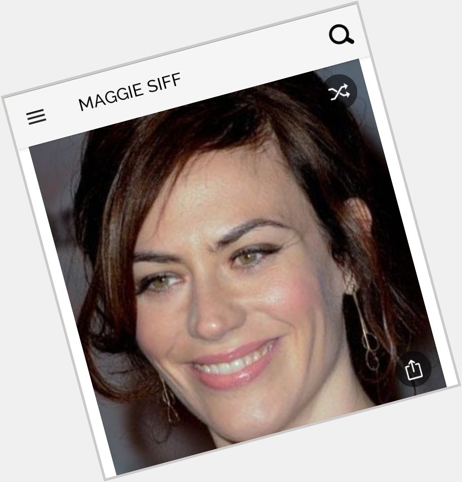 Happy birthday to this great actress. Happy birthday to Maggie Siff 