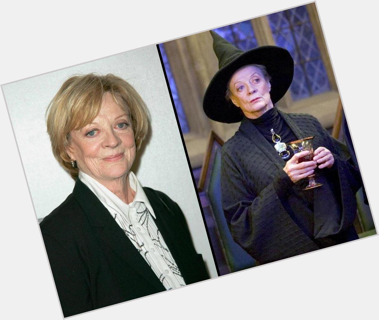 Happy 80th Birthday, Dame Maggie Smith! She played McGonagall in the Harry Potter films. 