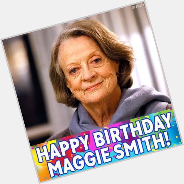 Happy birthday to legendary actress Dame Maggie Smith! 