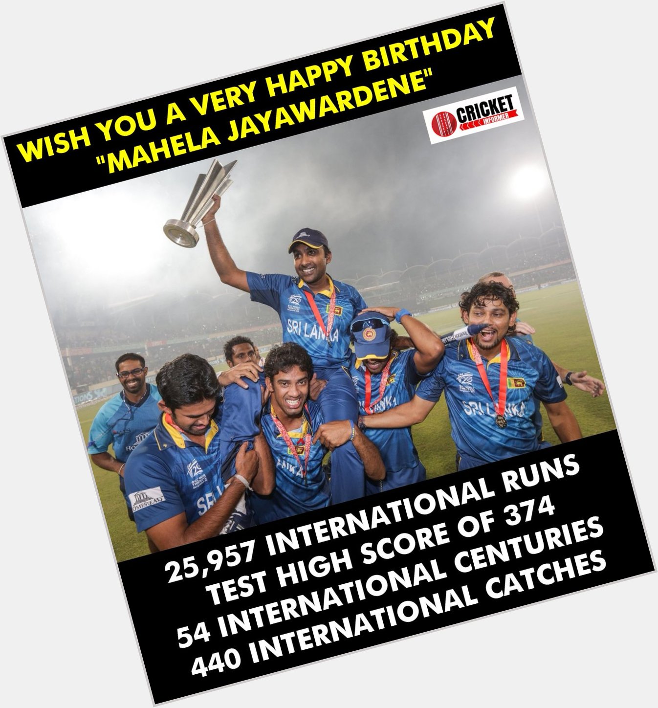 Happy Birthday Mahela Jayawardene. 