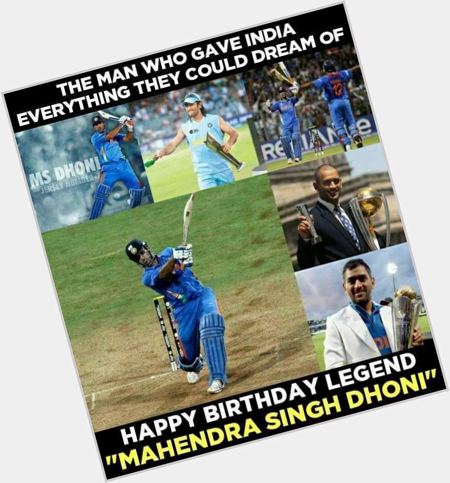 Happy birthday to cricket ka Badshah Mahendra Singh Dhoni 