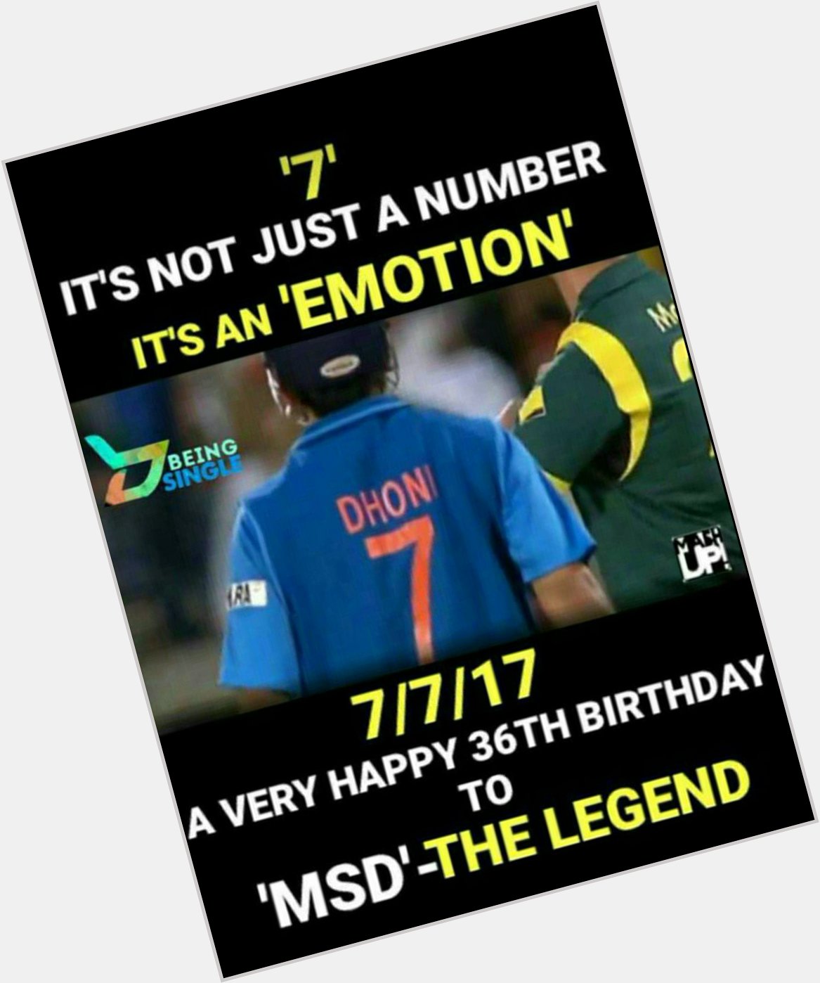 Happy birthday to Captain cool Thala Mahendra Singh Dhoni a living legend    