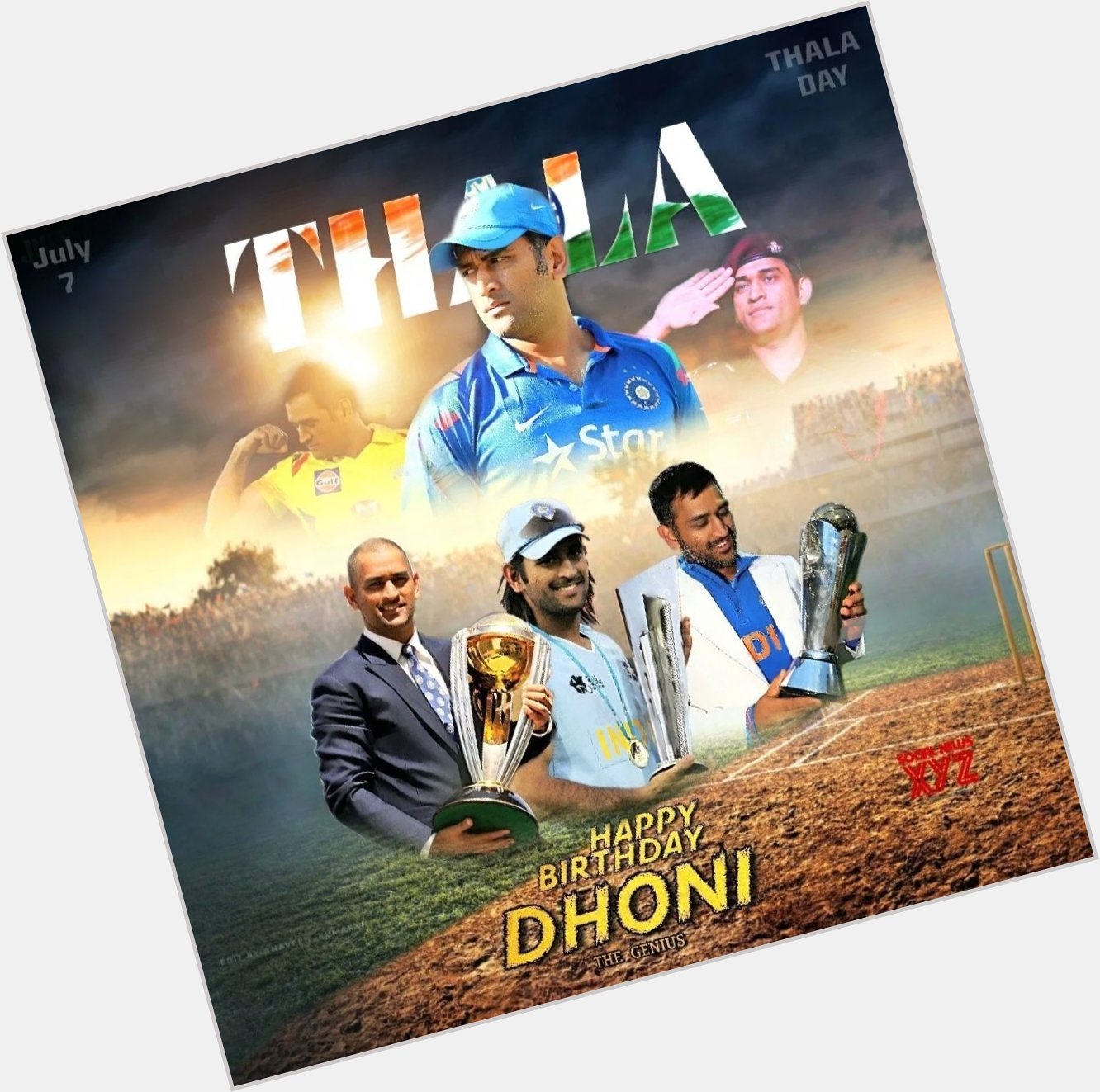 India Cricketer Mahendra Singh Dhoni  Happy birthday 