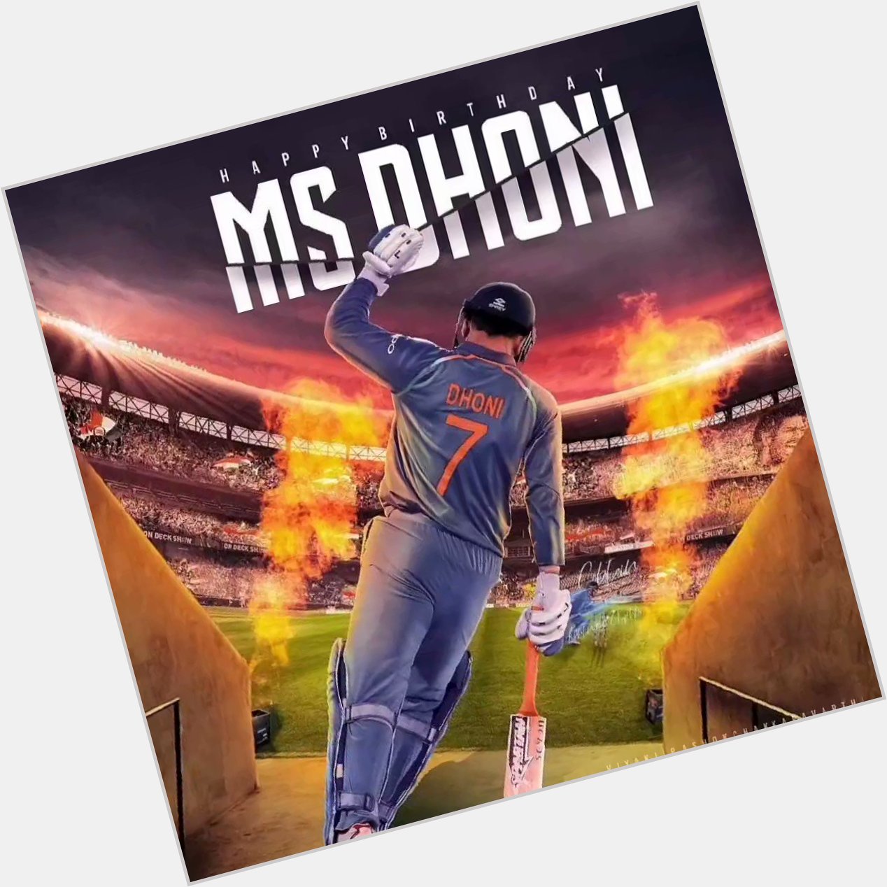 Happy birthday mahendra singh dhoni. The best player the game had ever produced 