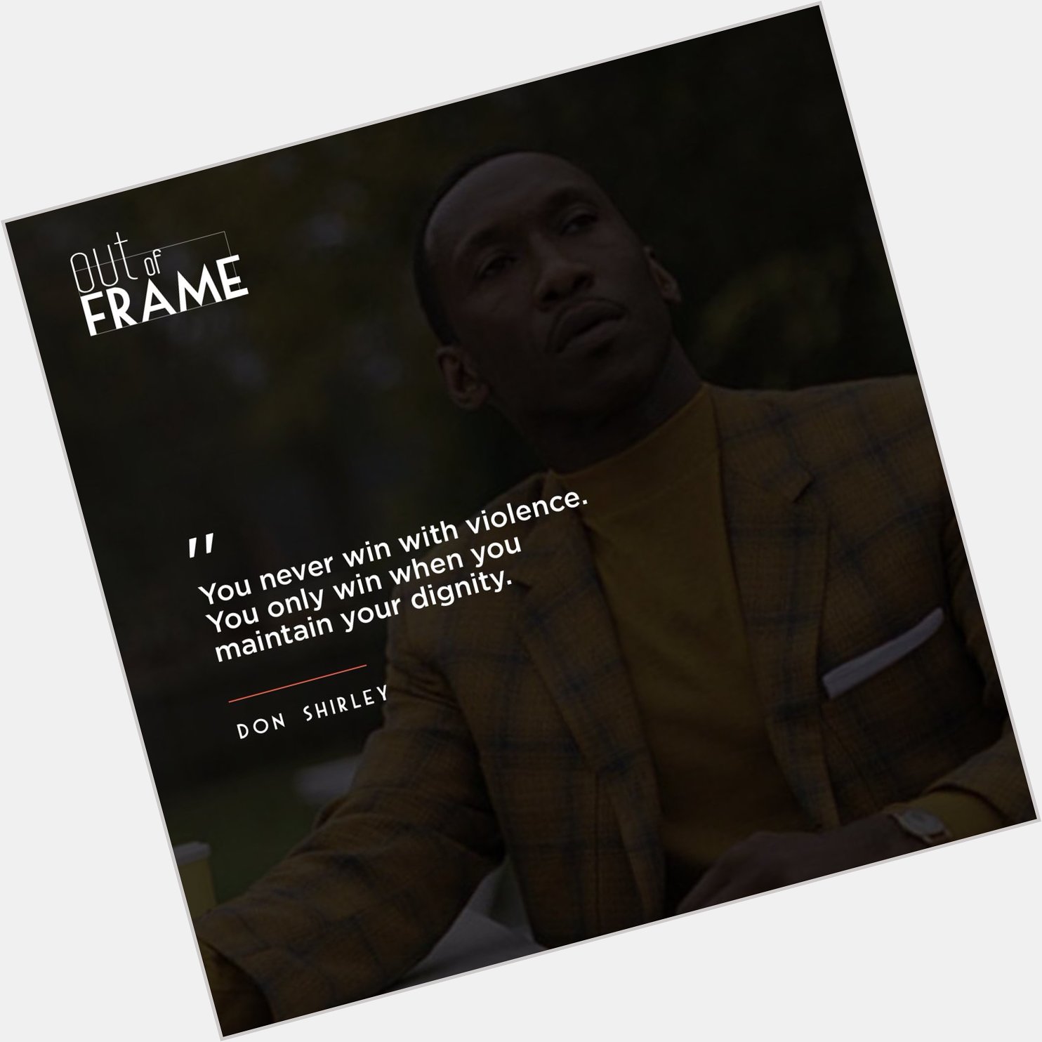 Happy birthday to Mahershala Ali! 

This quote is from his role in the movie Green Book: 