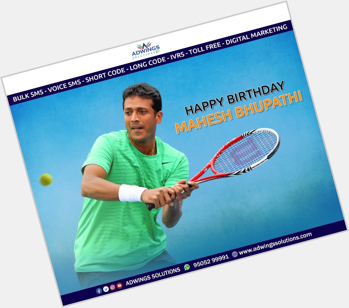    Happy Birthday Mahesh Bhupathi 