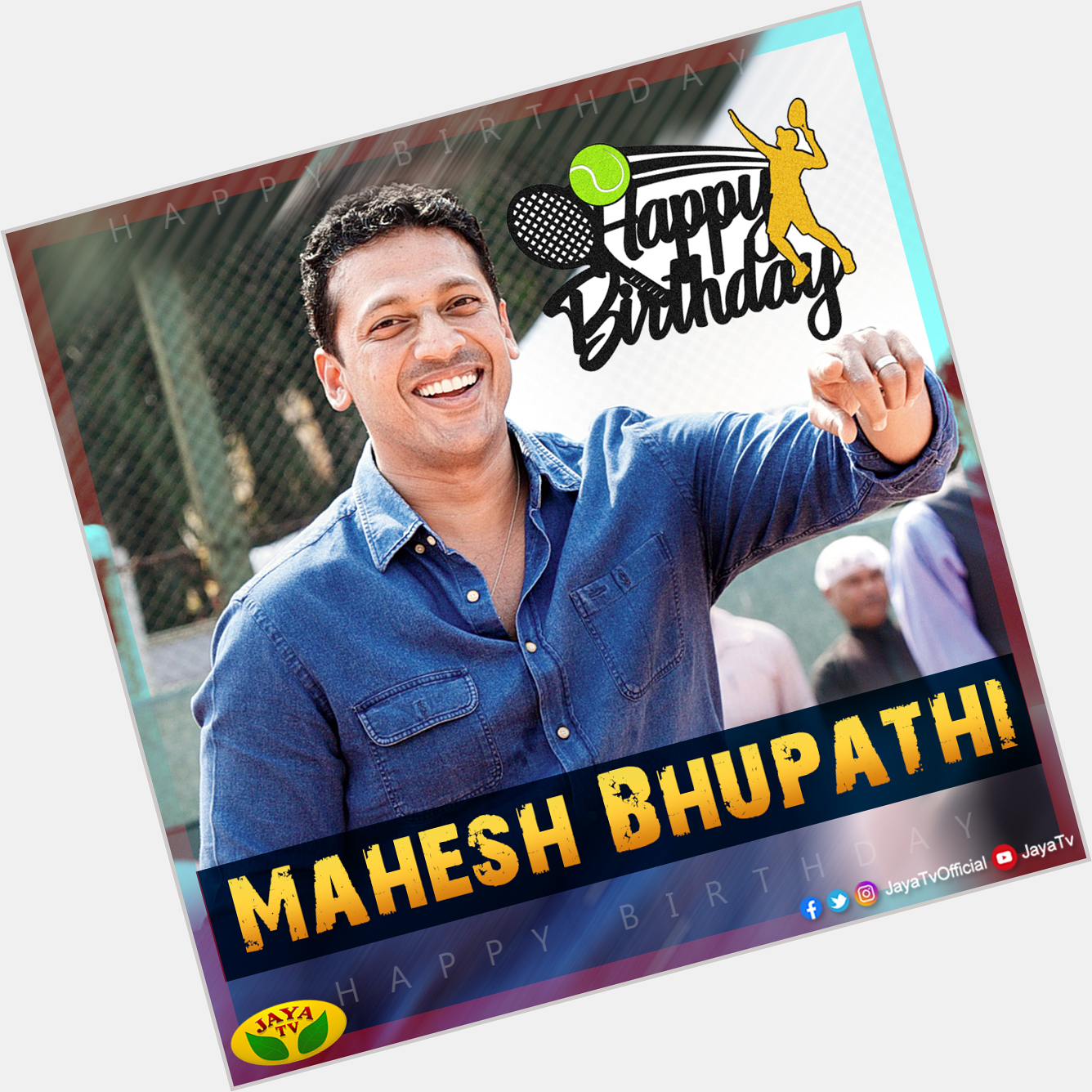 Happy Birthday Mahesh Bhupathi    