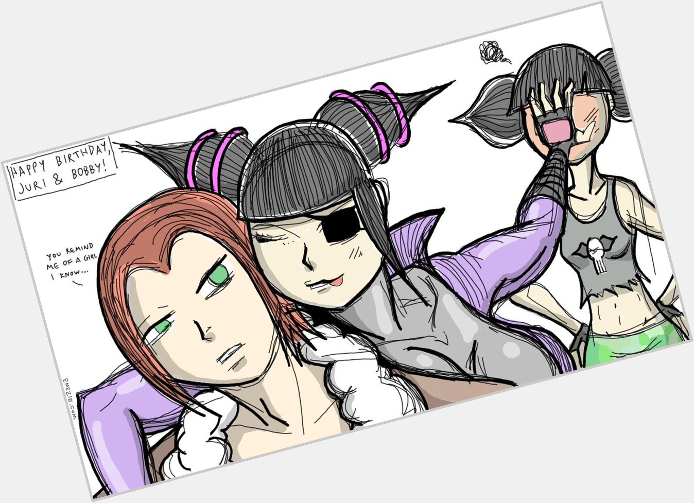 Happy Birthday to Juri from Mai Shiranui from and Bobby Sykes from...me, I guess! 