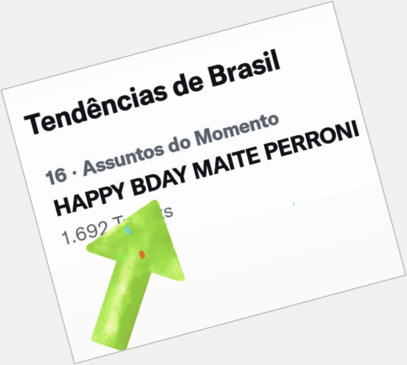 Happy Bday Maite Perroni llego a ser tendencia en Brasil!   