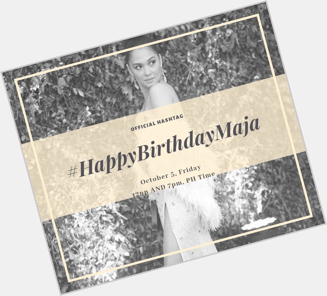 Happy birthday to Maja Salvador!  Sasamahan Kita By Loisa Andalio 