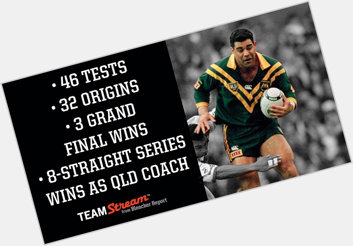 Happy 55th birthday to one of the greats of rugby league, legend & coach Mal Meninga 