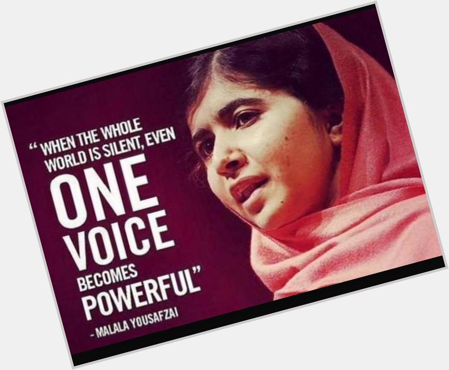 Happy Birthday Malala Yousafzai 