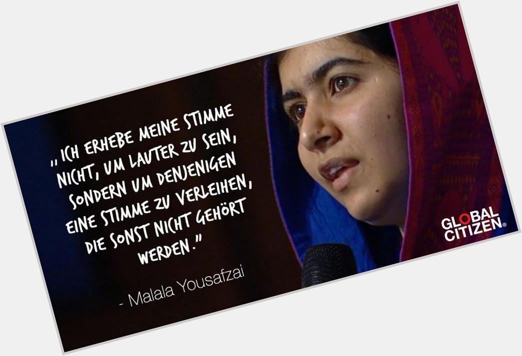 Heute gratulieren wir einer großartigen&inspirierenden Frau zu ihrem 18. Geburtstag! Happy Birthday Malala Yousafzai 