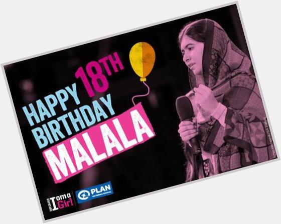 Happy Birthday Malala Yousafzai  