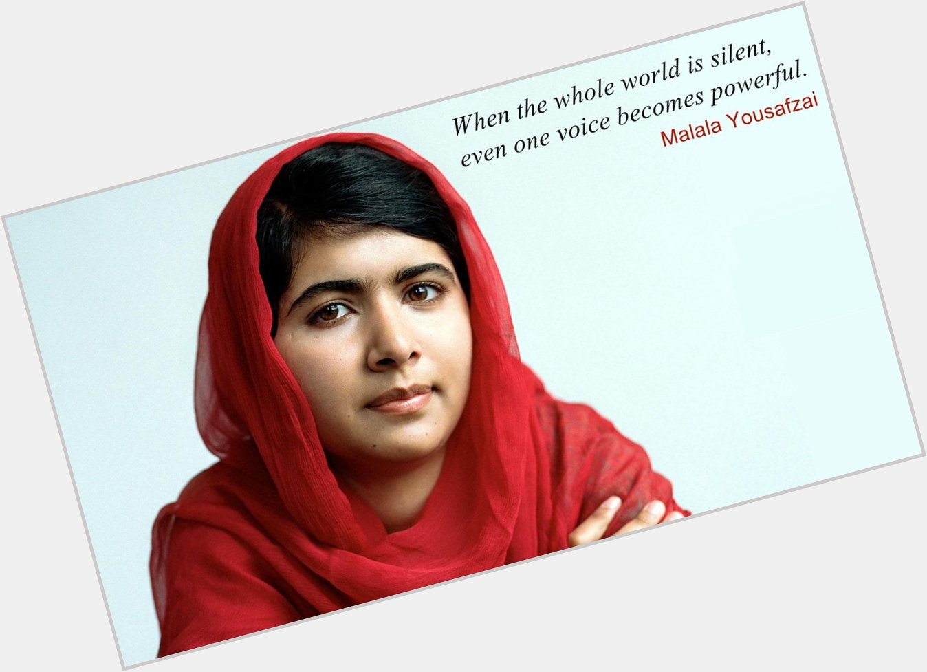 One voice can change the world...
Happy Birthday Malala Yousafzai! 