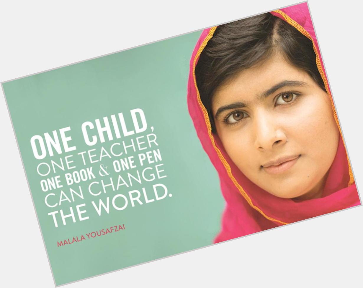Happy 18th Birthday Malala Yousafzai 