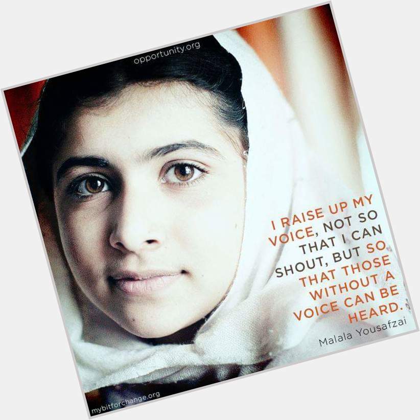 Happy 18th Birthday to Malala Yousafzai. 