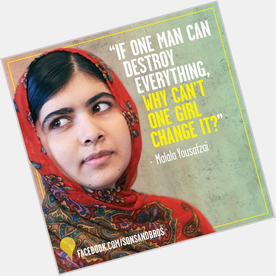 Join us in wishing Yousafzai a happy 20th birthday! This fierce leader is our hero. 