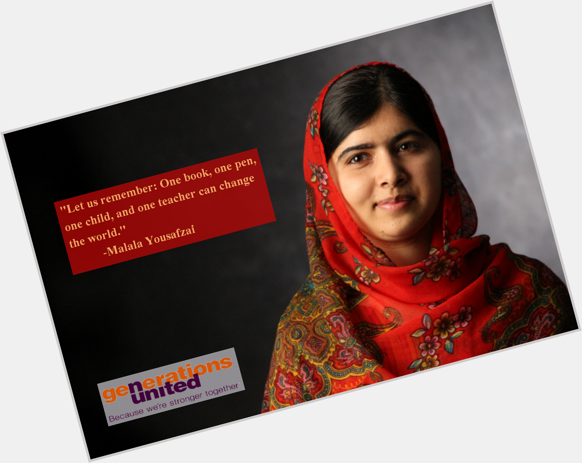Happy 20th birthday to (Malala Yousafzai), a super example of activism across the ages. 