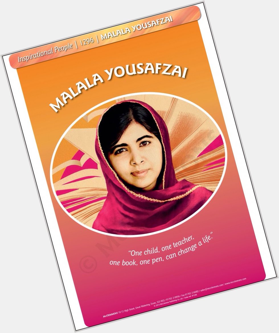 Happy Birthday to Malala Yousafzai, youngest Nobel Laureate, who celebrates her 20th birthday today!!    