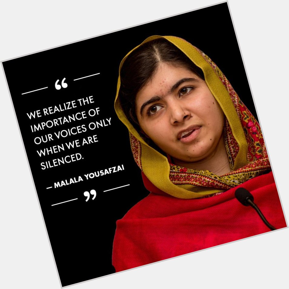 Happy birthday   Hoy Malala Yousafzai cumple 20 años 