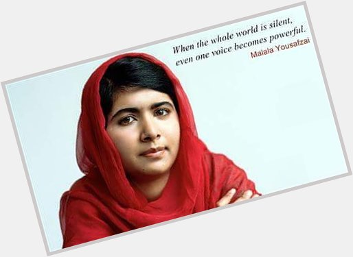Happy Malala Yousafzai, Premio Nobel per la Pace 2014.    