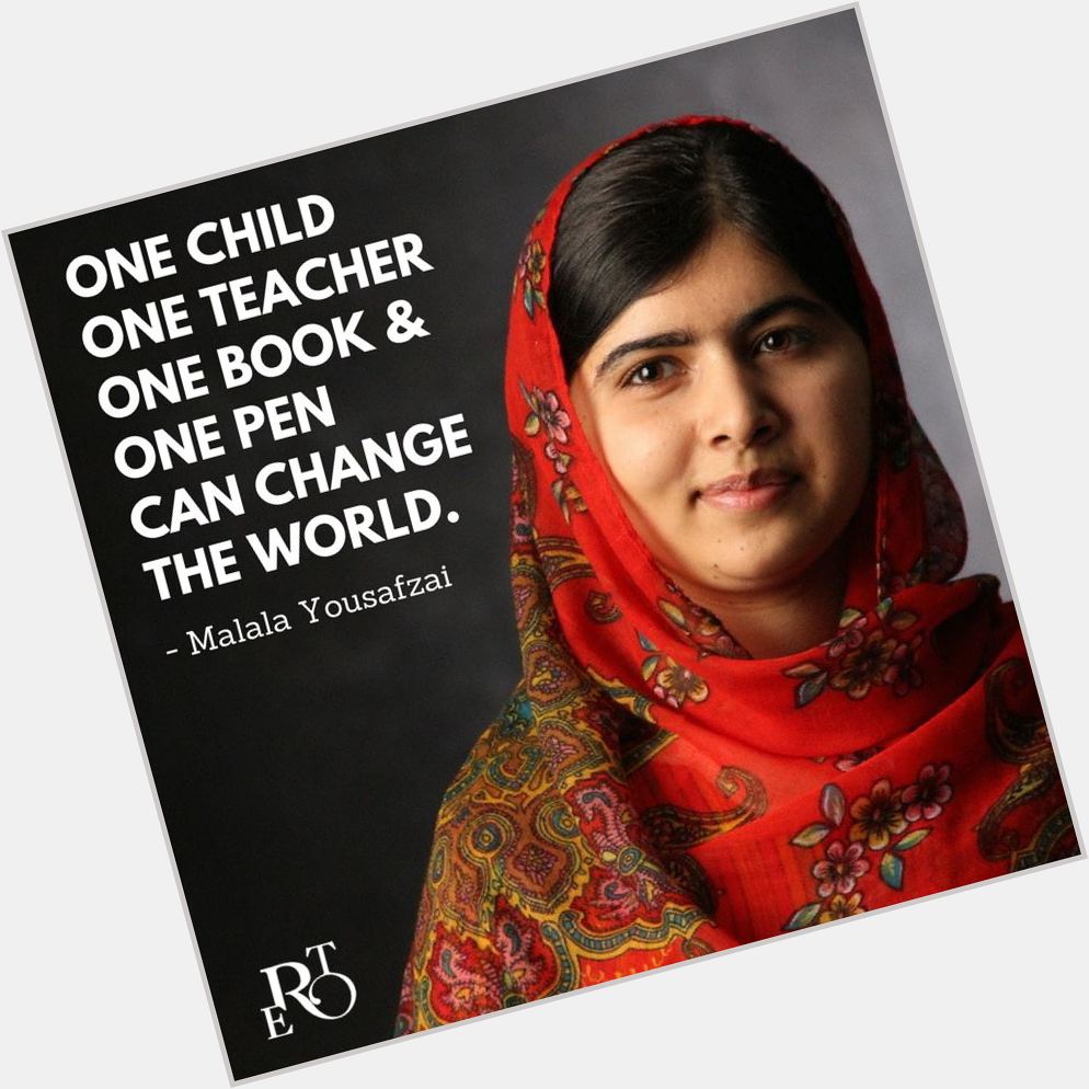 Happy 21st Birthday to Malala Yousafzai - an incredible advocate for 