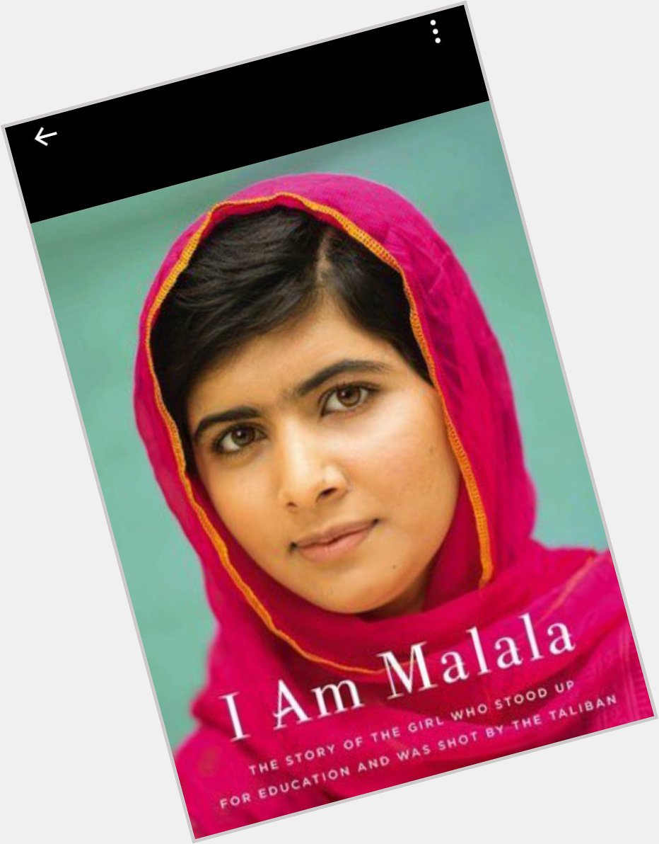 Happy birthday dear Malala Yousafzai. 