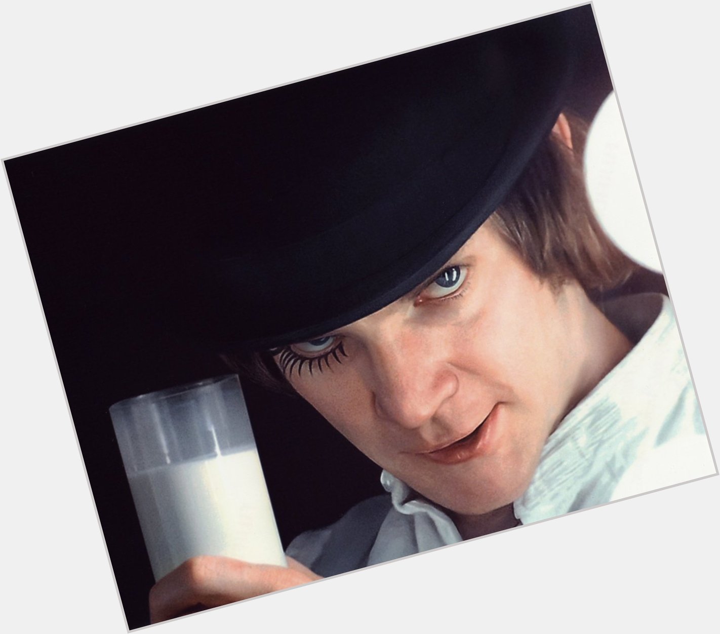 Let\s raise a glass of milk and wish Malcolm McDowell a happy 80th birthday. 