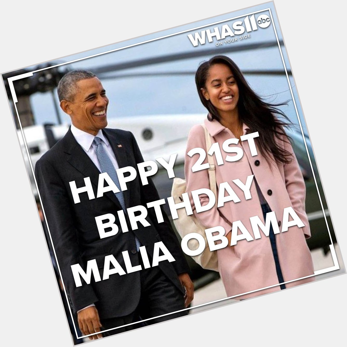 Malia Obama turns 21 today! Happy birthday! 