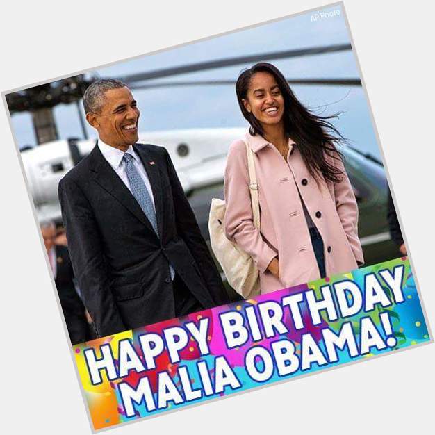 HAPPY BIRTHDAY Malia Obama! 