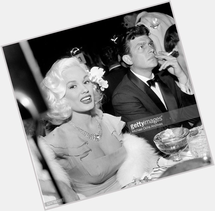 Happy 84th Birthday Mamie Van Doren! Rare vintage photo attending an event in LA next Andy Griffith 1957 
