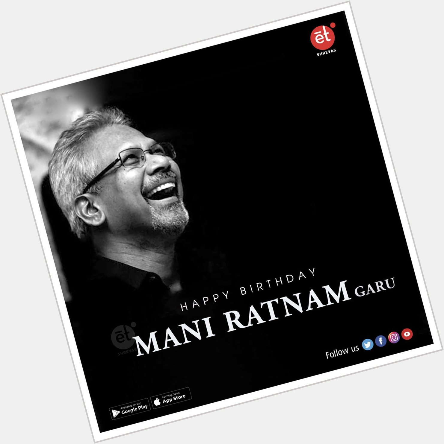 Happy Birthday to the legendary music director Ilayaraja garu & director Mani Ratnam garu  