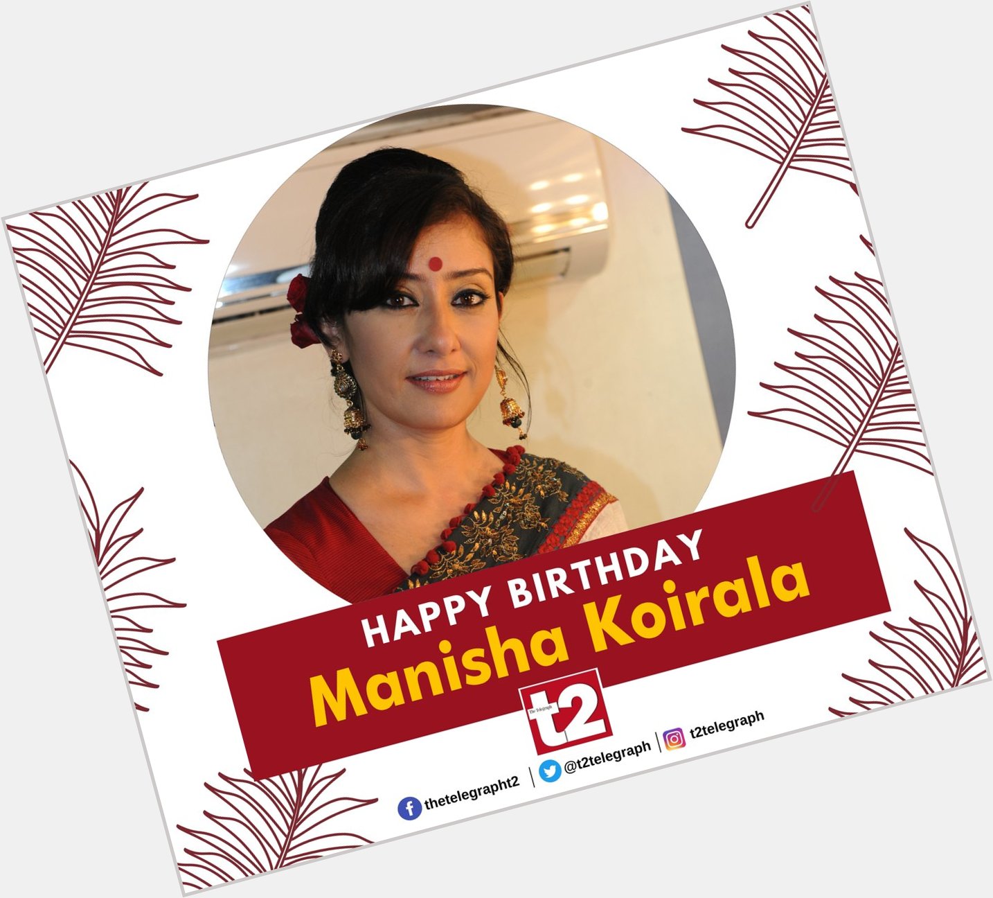 She\s a survivor and still creates magic on screen. t2 wishes Manisha Koirala very happy birthday 