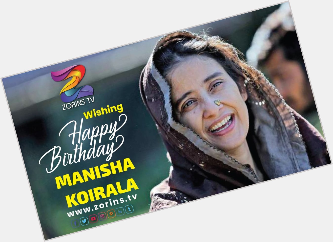 Wishing Happy Birthday to Manisha Koirala - Zorins TV Team 
