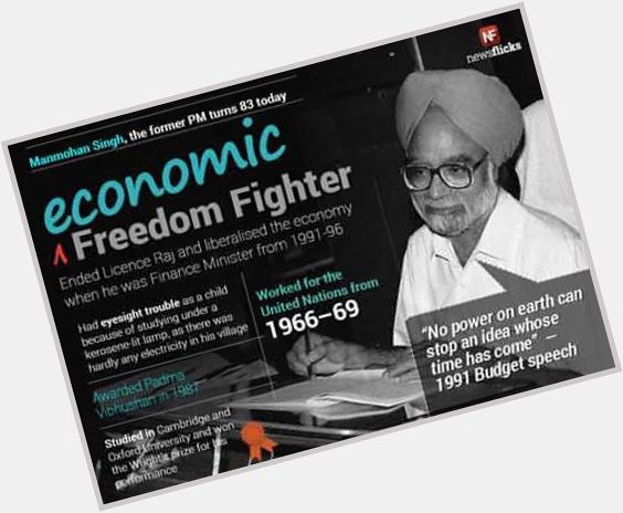 Happy Birthday Manmohan Singh
He is right man with wrong party. Agree ??? 