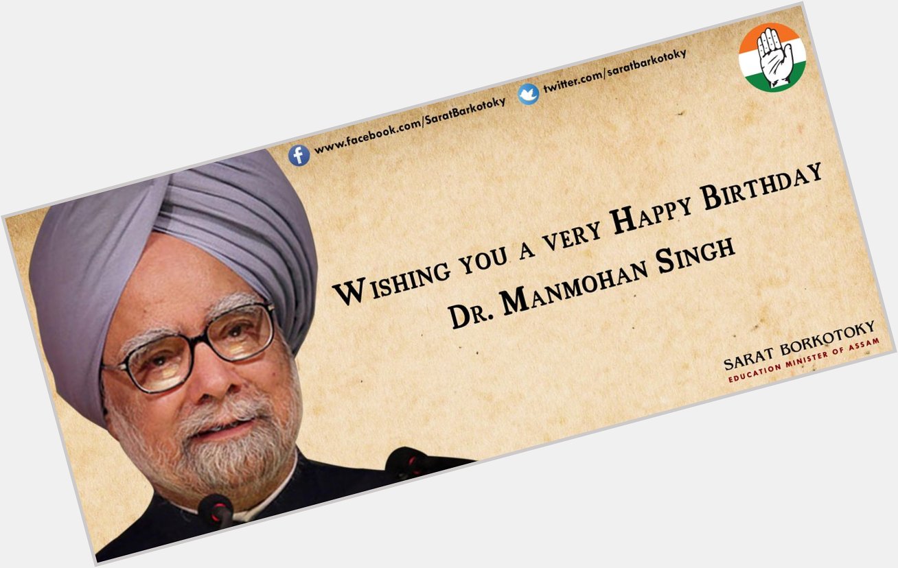 Happy 83th Birthday Dr. Manmohan Singh.     