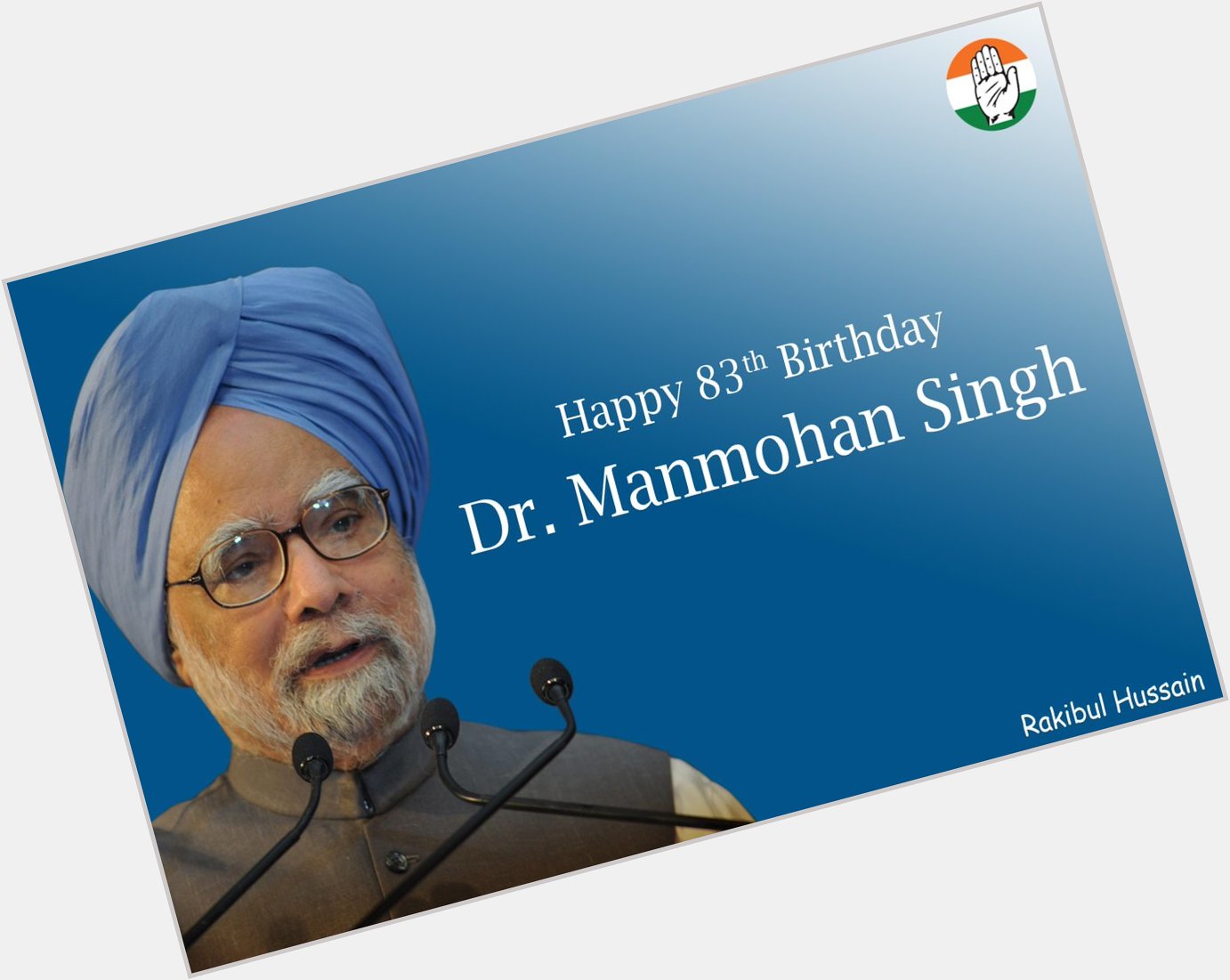 Wishing you a very Happy Birthday Dr. Manmohan Singh.  