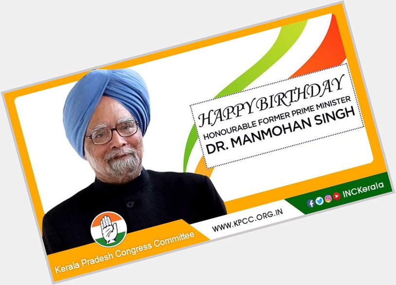 Wishing our former PM Dr. Manmohan Singh a very happy birthday. 