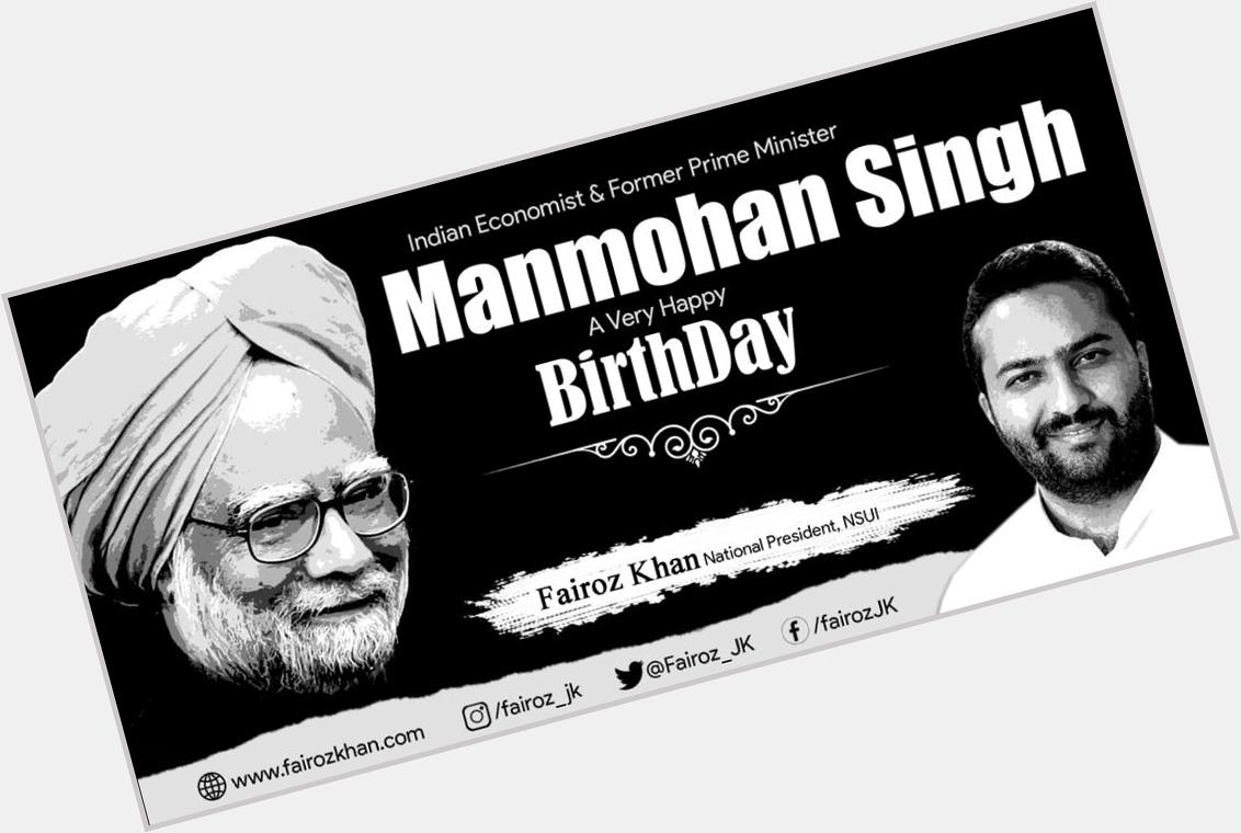 Wishing a Very Happy Birthday to our former Prime Minister Dr. Manmohan Singh ji.   