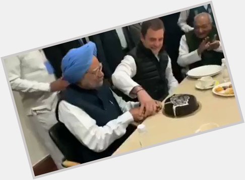Happy birthday to the former PM Manmohan Singh Ji
Who is not even free to cut cake. 