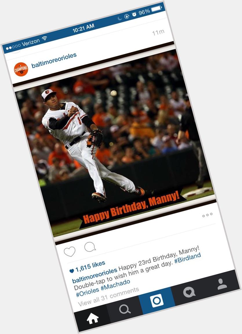 Happy Birthday to former Key and current Orioles third baseman Manny Machado! 