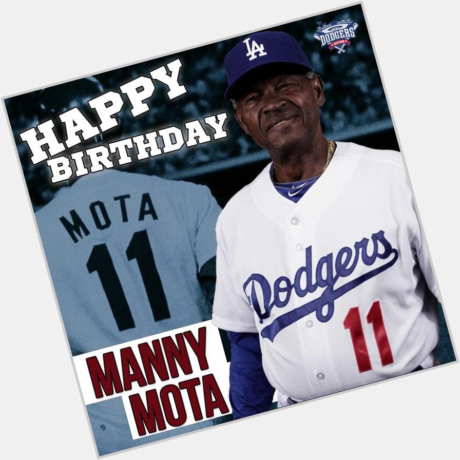 We\d like to wish Manny Mota a happy 77th birthday! 