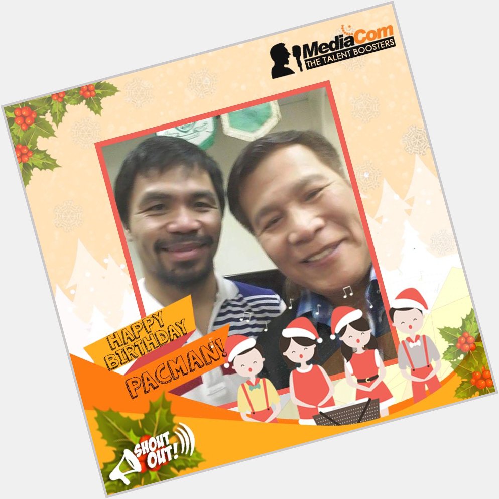 Manny Pacquiao with our dear co-founder, Mr. Rene Pascual. Happy happy birthday to the Pambansang Kamao, Pacman! 