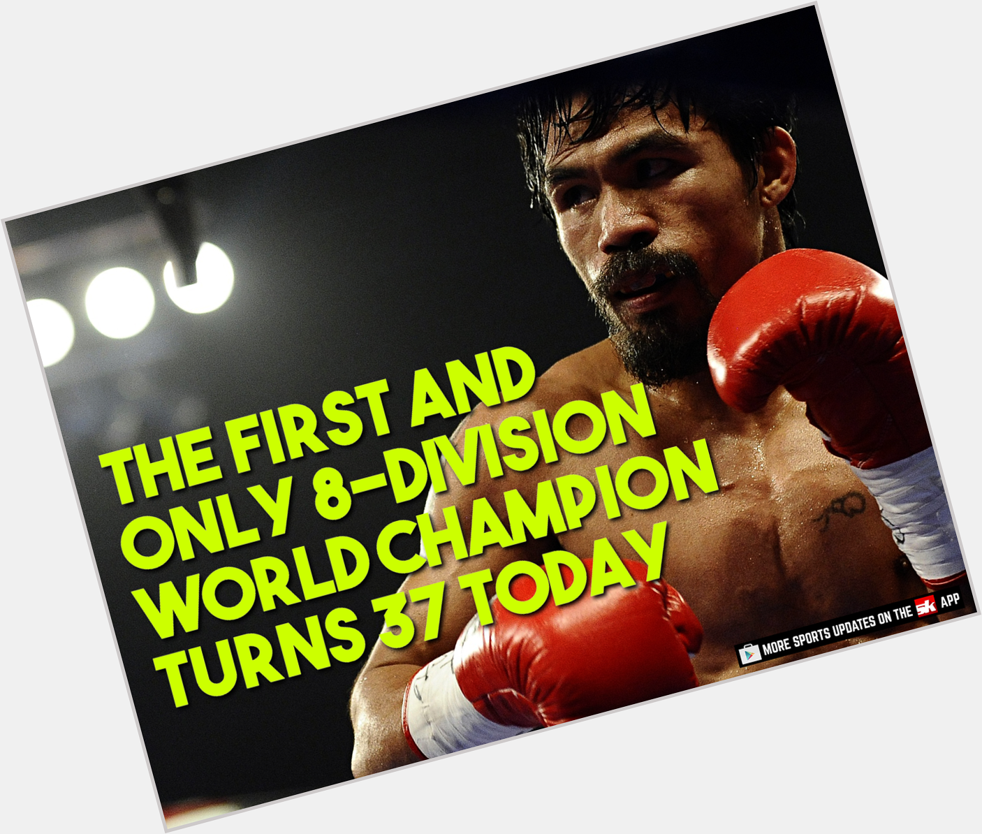 Here s wishing boxing legend, Manny Pacquiao a happy birthday! 