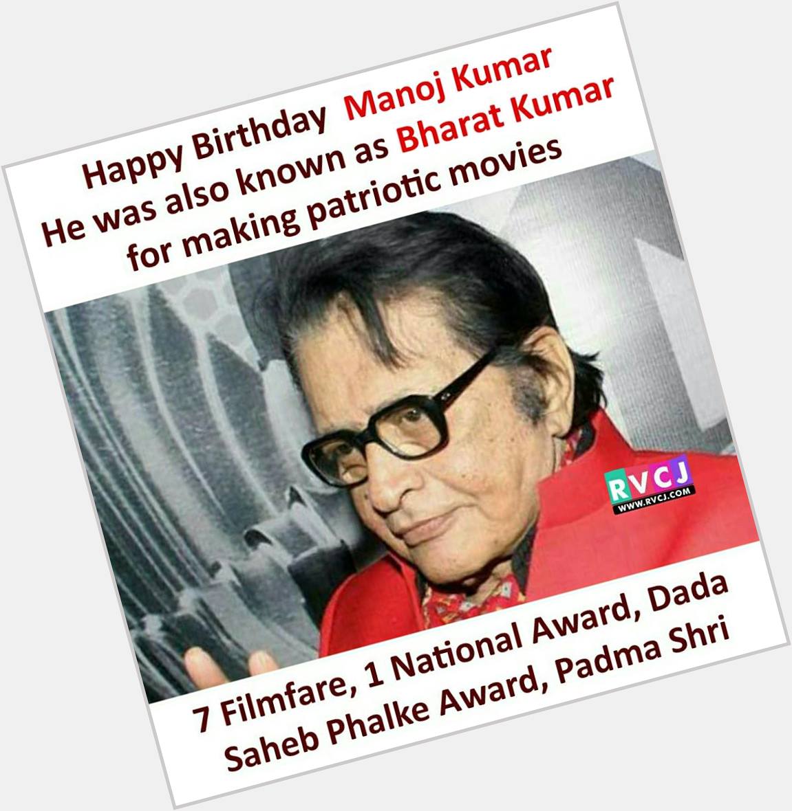Happy Birthday Manoj Kumar Saab! 