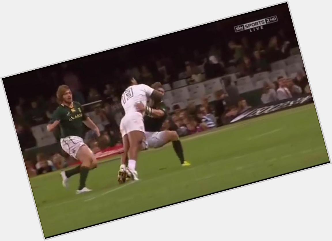  - Happy Birthday Manu Tuilagi who is 24 today. Remember when he did this to Jean De Villiers. 