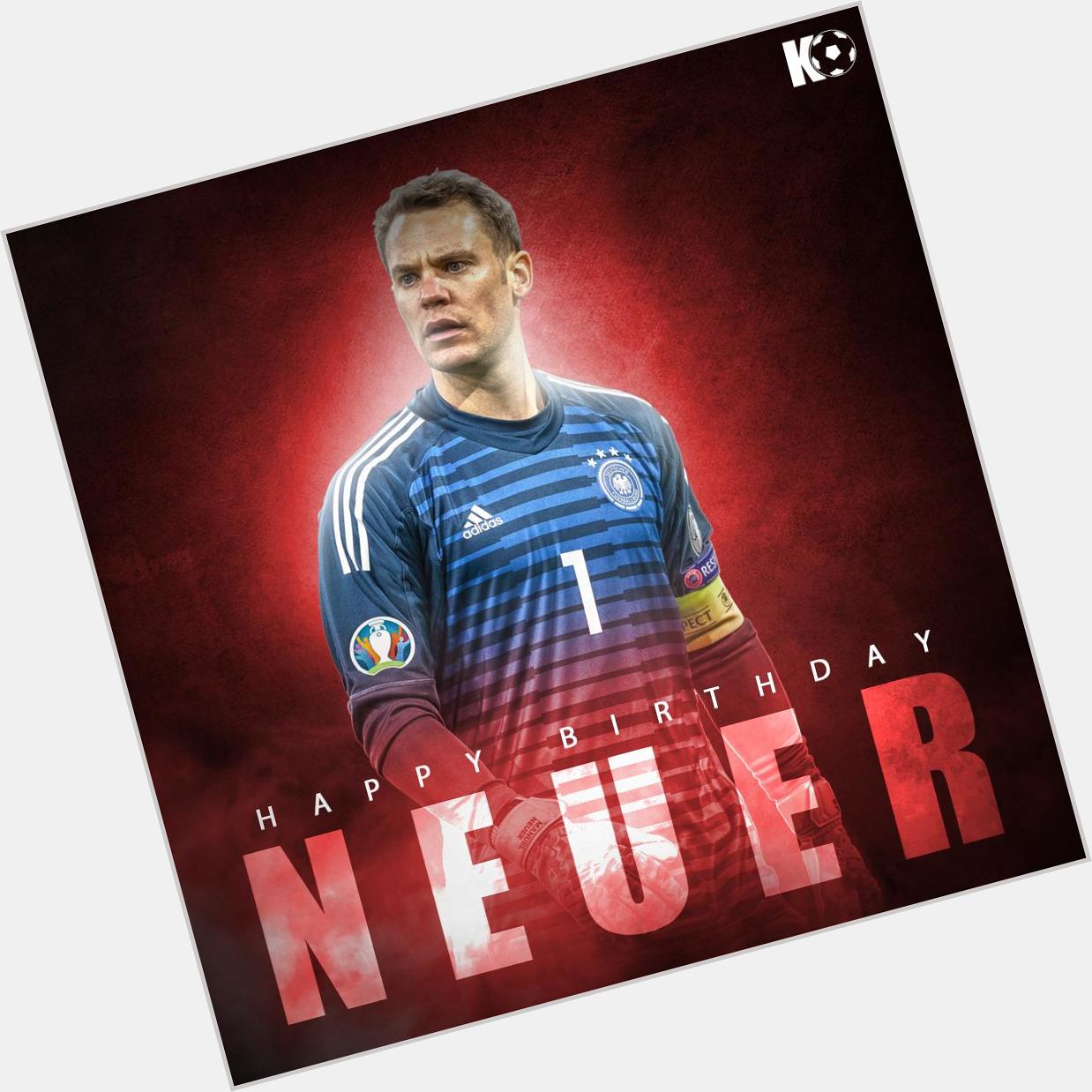 The Bayern Munich goalkeeper turns 33 today! Join in wishing Manuel Neuer a Happy Birthday 